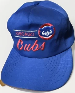 Vintage New Old Stock Annco Chicago Cubs Script Snapback Mütze Kappe Otto MLB Baseball L - Bild 1 von 10