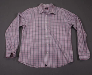 UNTUCKit Shirt Mens Large Pink Plaid Long Sleeve Button Up Casual Wrinkle Free - Picture 1 of 9