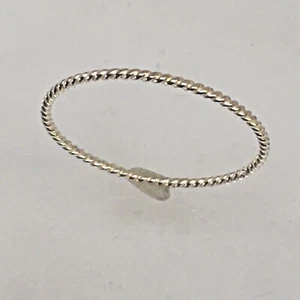 Geflochtener 925 Sterling Silber Ring schlicht Ehering 1 mm breit Größen 4-10 - Bild 1 von 12