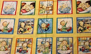 My Babie’s Day Elizabeth's Studios Cotton Fabric 24” Panel - New - Picture 1 of 5