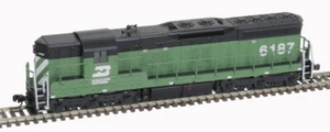 Atlas N EMD SD9 Burlington Northern BN #6187 DCC/SND LED 40005334 - Picture 1 of 1