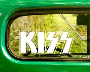 2 calcomanías kiss band calcomanías bogo para coche camión portátil ventana parachoques casa rodante - Imagen 1 de 1