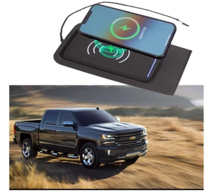 Wireless Charger with Chevy Silverado GMC Sierra 2015-2018 15W (fit jump seat) - Photo 1 sur 8