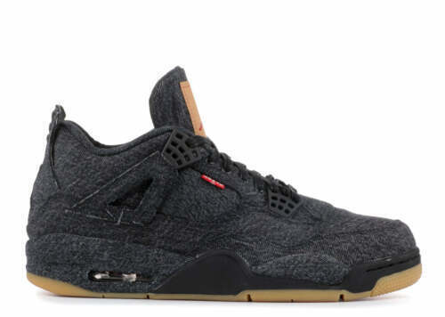 Levi's x Air Jordan 4 Retro Black Denim for Sale Levi's x Air Jordan 4 Retro Black Denim for Sale