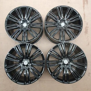 Juego de 4 aleaciones 22x9,5 5x108 et45 950KG 63,4 CB negro brillante | 2x marca 2x nuevo - Imagen 1 de 4