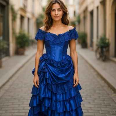 Victorian era fancy dress costume reinactment drama theatre plays custom made - Image 1 of 4