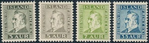 ISLANDIA. #195-198. 1935. Jochumsson. Juego de 4. VF MNH (PK2397) - Imagen 1 de 2