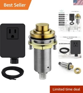 SinkTop Air Switch Kit Long Full Brass Button for Garbage Disposal, Cordless ... - Picture 1 of 2