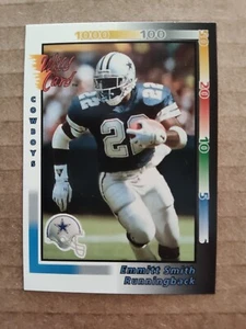 Tarjeta de fútbol americano #273 EMMITT SMITH Dallas Cowboys 1992 Wild Card - Imagen 1 de 2