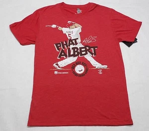 LA Angels Albert Pujols #5 MLB Red T Shirt PHAT ALBERT Size M L XL 2XL M66 NWT - Picture 1 of 3