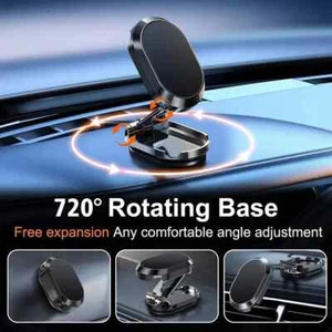 Car Phone Holder Magnetic Car Phone Mount 6 Powerful Internal Magnet Retractable - Picture 1 of 8