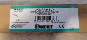 Panduit UICMPP24BLY Patch Panel 24 Port Ultimate ID Black - New-Missing Screws - Picture 1 of 2