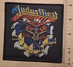Judas Priest Defenders Of The Faith Black Border Woven Patch - Picture 1 of 1