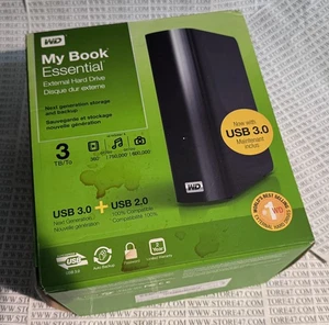 WD My Book 3TB External Hard Drive Storage USB 3.0 File Backup Storage MAC or PC - Picture 1 of 10