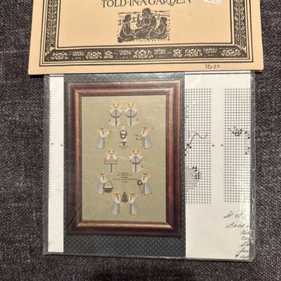 NIP Told In A Garden A Band Of Angels Cross Stitch Chart Pattern - Image 1 of 4