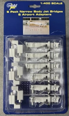 Gemini Jets 6 Pack Narrow Body Jet Bridges & Airport Adapters 1:400 GJARBRDG1 - Image 1 of 3
