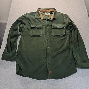 Legendary Whitetails Men's Shirt XLT Green Fleece Lined Flannel Button Up - Picture 1 of 8