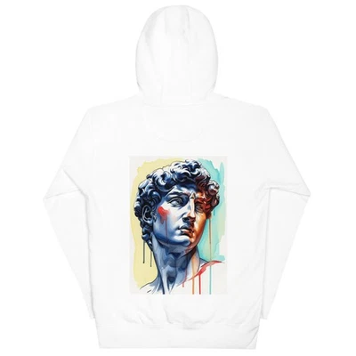 Sudadera con Capucha Unisex con Colorido David Estatua Arte Moderno Artístico Renacimiento Sudadera con Capucha Foto 1 de 4