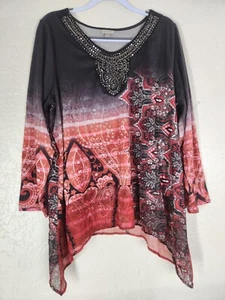 Camicetta Avenue 18/20 stampa floreale splendidamente impreziosita - Foto 1 di 4