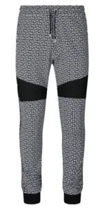 Balmain Monogram Print Joggers / Sweatpants Slim Fit Extra Large - Picture 1 of 10