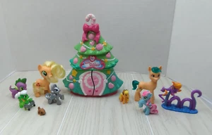 My Little Pony Very Minty Christmas Tree Pop up Playset Mixed lot ponies - Picture 1 of 18