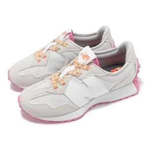 New Balance 327 Wide NB Grey Pink Kids Preschool Casual Shoes PH327LCA-W