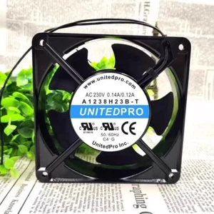 1 pcs New A1238H23B-T 12038 12CM AC 230V 0.14A Cabinet Fan Cooling Fan - Afbeelding 1 van 2