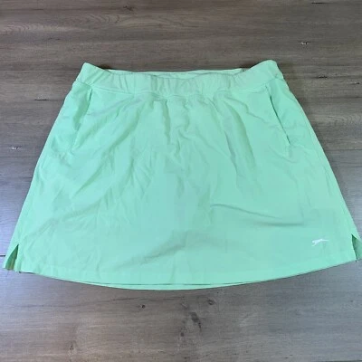 Slazenger Talla XL Tech Pull On Verde Menta SKORT Dri Fit Golf Tenis Ropa Deportiva Foto 1 de 4