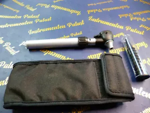 Mini Otoskop mit Kaltlicht Set, Fiber Optik, aus Edelstahl, inkl. 10 Trichter - Bild 1 von 1