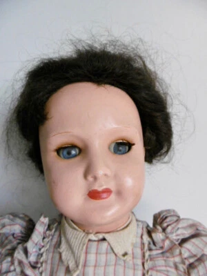 JOLIE POUPÉE ANCIENNE EN COMPOSITION PARIS 301 HABITS D'ORIGINE Hauteur 60 cm - Photo 1/4