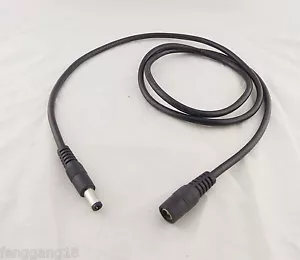 CCTV DC Power Supply Cable 5.5 x 2.5mm Extender Adapter Extension Male to Female - Picture 1 of 6