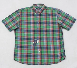 Ralph Lauren Shirt Indian Madras Plaid Button-Front LT L Tall NWT - Picture 1 of 7