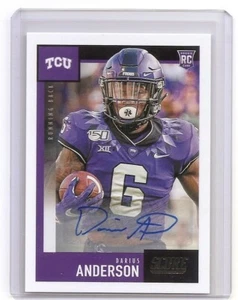 2020 Panini Score Darius Anderson Auto Card TCU Horned Frogs - Picture 1 of 2