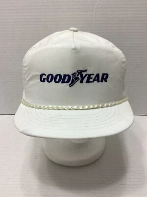 Sombrero Goodyear vintage Snapback trenza blanca bordado  Foto 1 de 4
