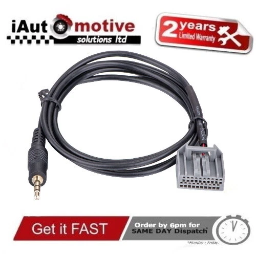 3.5mm Entrada Auxiliar Audio Cable Para Honda Accord Civic Crv Música Interfaz - Imagen 1 de 3