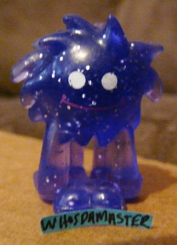 Moshi Monsters Series 1 #54 FLUMPY Rare Purple Sparkle Moshling Mint OOP Cover