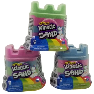 Kinetic Sand Rainbow Unicorn lotto di 3 confezioni da 5 oz ciascuna multicolore di SpinMaster - Foto 1 di 9