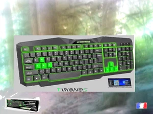 CLAVIER GAMING FILAIRE KX201 TiRIONOS POUR ORDINATEUR NOTEBOOK AVEC CABLE USB - Photo 1/3