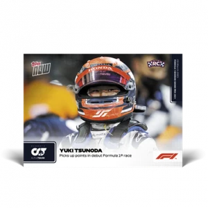 2021 Topps NOW Formula 1 F1 Yuki Tsunoda RC #3 ~ Points in Debut F1 Race! - Picture 1 of 2