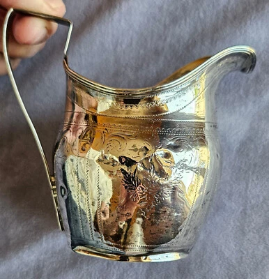 1800 George III sterling silver - Pot à lait argent massif - Bosses & fissures - Photo 1/4