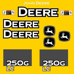 FITS 250G LC DEERE REPLACEMENT DECAL STICKER - OUTDOOR DURABLE LAMINATE - Bild 1 von 1