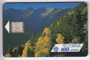 ANDORRE TELECARTE / PHONECARD .. 100U AND5 SC6 AUTOMNE CHIP/PUCE C.20€ - Picture 1 of 2