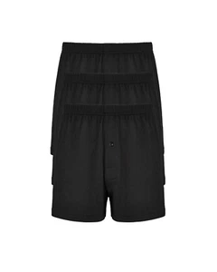 Bamboo Boxer Shorts for Men Loose Fit and Soft Breathable Black Underwear 3 Pack - Picture 1 of 1