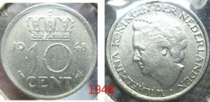 Holland Ten Cent 1948 VF - Picture 1 of 1