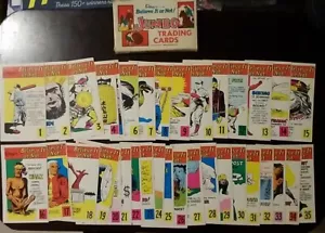 1962 RIPLEY'S BELIEVE IT OR NOT JUMBO-SAMMELKARTEN KOMPLETTES SET (#1-35) IN BOX - Bild 1 von 5