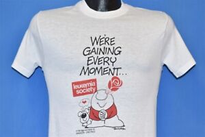 vtg 90s ZIGGY LEUKEMIA SOCIETY GAINING EVERY MOMENT AMERICAN GREETING t-shirt XS