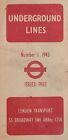 Métro de Londres lignes souterraines numéro 1 Broadway ABBey 1943 erreur d'impression "ABBey"