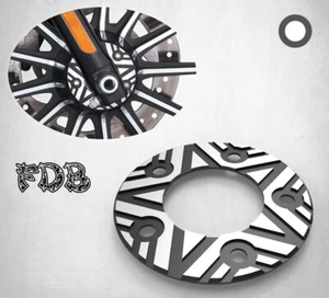 Fit H-D SPORTSTER XL Moving Star Contrast Cut Front Rotor Spacer - Foto 1 di 7