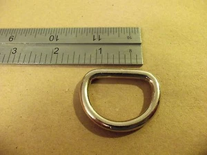 1" Nickel Plated Steel Heavy Duty D Rings (Pack Of 50)  - Picture 1 of 1