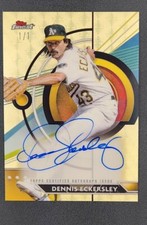 2023 Topps Finest Dennis Eckersley 1/1 SUPERFRACTOR AUTOGRAPH Athletics